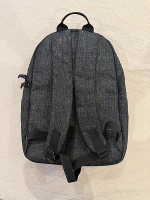 Everlane Modern Commuter Backpack Gray Denim Black Leather