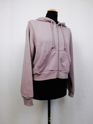 Hollister Damen Hoodie mit Reißverschluss kurz Crop lila L