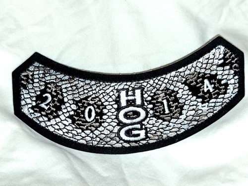 2014 Harley-Davidson H.O.G. Vest Jacket Rocker Patch w Pins - Bild 2 von 6