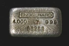 4.00oz 999 ENGELHARD Vintage Old Poured Silver Bar Serial # 00268