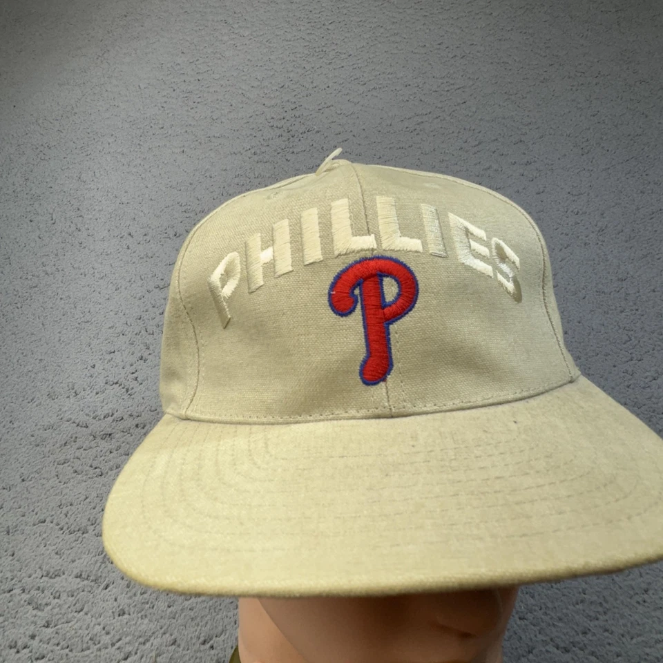 费城费城人队帽子带男式均码棕褐色卡其色美国职棒大联盟棒球 — 第 3/4 张图片