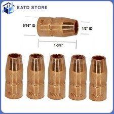 2pcs 169-715 Welding Nozzles 1/2" for Miller M10/M15 Hobart H-9/H-10 169715 Gun