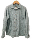 PATAGONIA Ladies UK Medium Turquoise Blue Check Long Sleeved Shirt Pre - Loved 