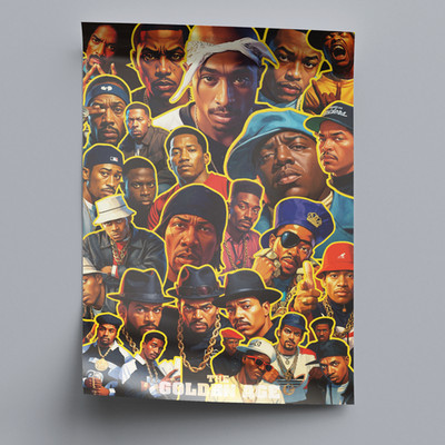Poster Hip Hop Golden Age Quadro Arredo Casa Decor Home Interior Design Stampa