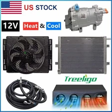 12V Electric Cool&Heat Universal Underdash Air Conditioner DC Auto Car A/C Kit