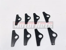8x Black Valve Cover Mini Tabs Hold Down SBC Small Block Chevy 350 Ford Hot Rod