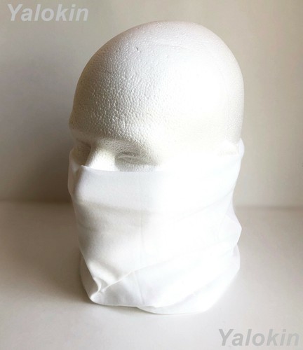 Paquete familiar de 6 bufandas de color blanco estampado elástico gaiter bandana pasamontañas N15 - Imagen 4 de 8