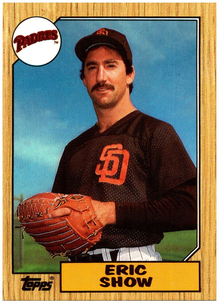 1987 Topps Tiffany Collection   #730 Eric Show FREE SHIPPING!