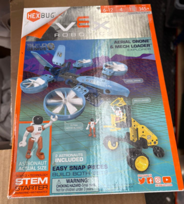 HEXBUG VEX ROBOTICS LUFTDROHNE & MECH LOADER EXP. VORBAUSTARTER + ASTRONAUTEN