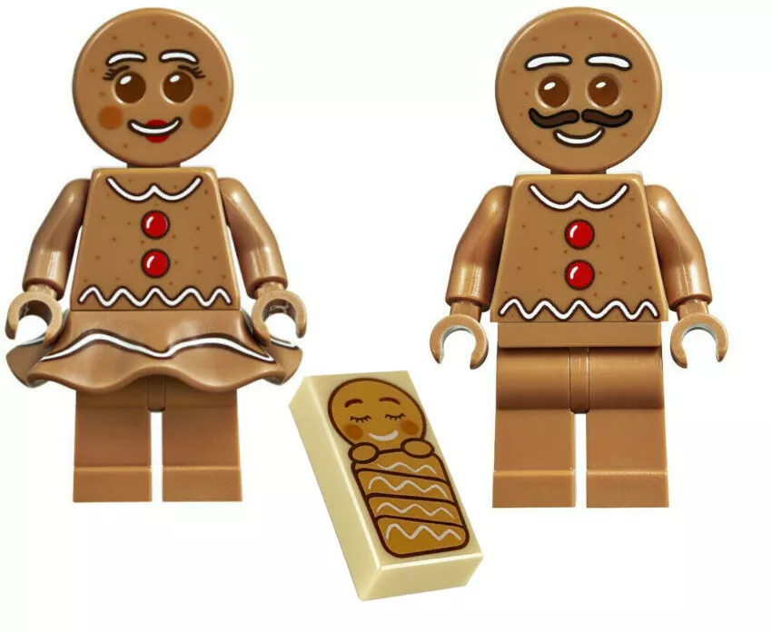 NEW LEGO GINGERBREAD MAN WOMAN BABY minifigure minifig christmas 10267 house