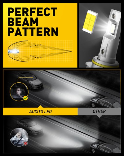 AUXITO LED Headlight Bulbs Low Beam HB4 9006 Kit Light Bulb Xenon White 6000K - Picture 5 of 9