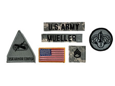 6 US ARMY patch Usa Armor Center 3rd ACR Ucp Digital Acu Flagge SSGT MUELLER