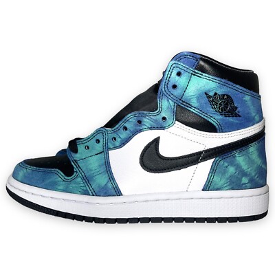 Nike Air Jordan 1 High Retro OG White Black Blue Tie Dye CD0461 