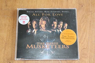 Bryan Adams /  Rod Stewart /  Sting / Europe PromoCD / All for love