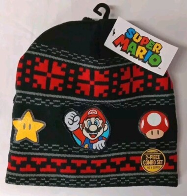 Cartoon Ensemble Chapeau - Miotlsy 3Pièces Bonnet Gants d'hiver, Spider