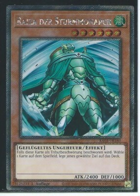 YU GI OH RAIZA DER STURMMONARCH    RA03-DE180 PLATINUM SECRET RARE