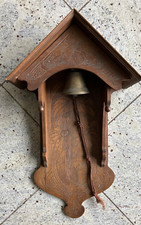 Alte Tür Glocke Bauer Urlaub Andenken 6cm No3 Höhe Messing mit Hammer Dekoration