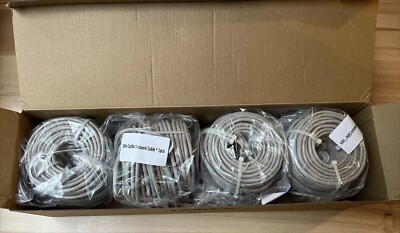 LOREX OEM Cat 5e x 4pcs Ethernet Network Cable Camera Grey 30m 100ft