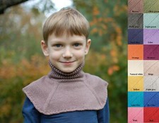 Neck Warmer 100 MERINO WOOL baby children loop tube collar scarf knitted wrap