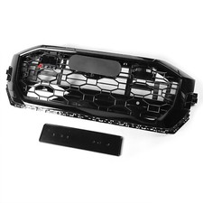 Front Honeycomb Bumper Grille Black For Audi Q8/sq8 Rsq8 Style Acc 2019-2022