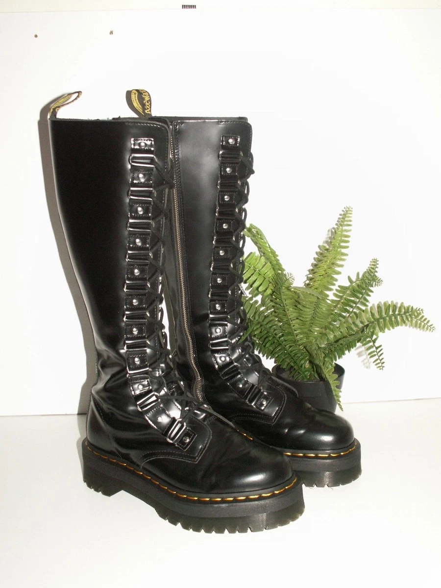Dr. Martens 1B60 BRITAIN XL knee high quad platform zipper boots UK 6 EU 39 US 8