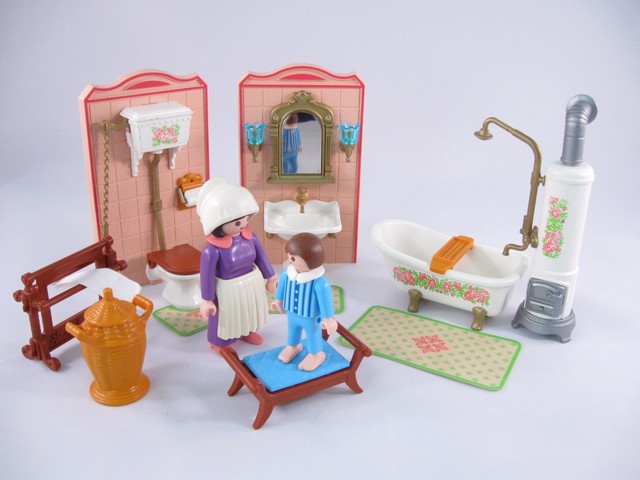 playmobil vintage bathroom