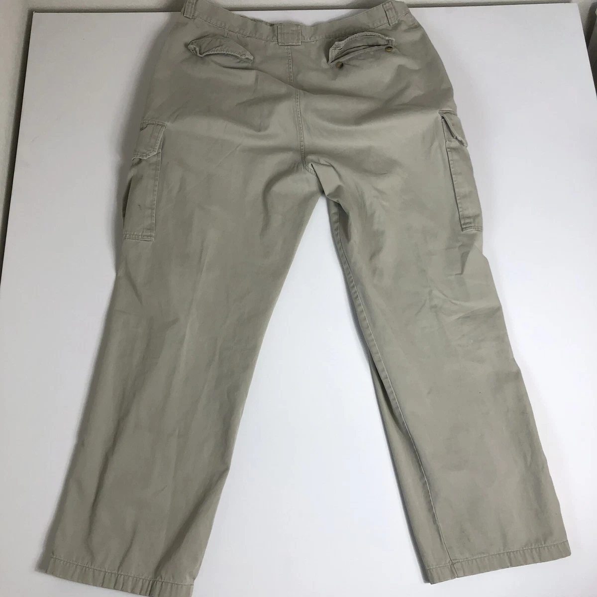 Nautica Cargo Pants Men s Size 42x34 Beige tan Classic Fit