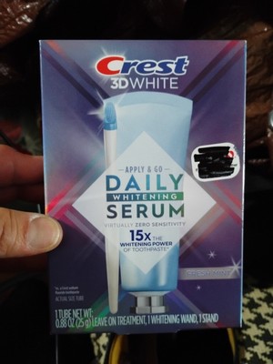 crest 3d white daily whitening serum