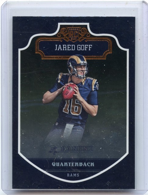 2016 PANINI FOOTBALL 218 JARED GOFF ROOKIE CARD RC LOS ANGELES RAMS 