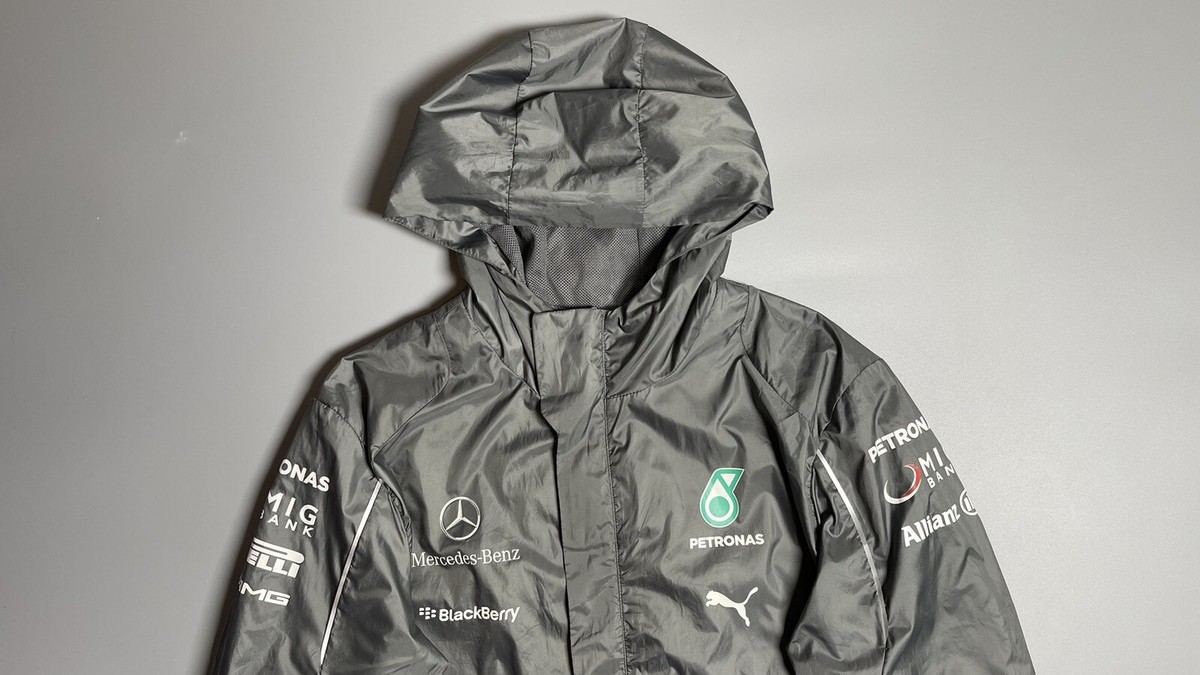 MERCEDES BENZ PUMA 2014 F1 PETRONAS AMG MESH LINES JACKET SIZE “M 