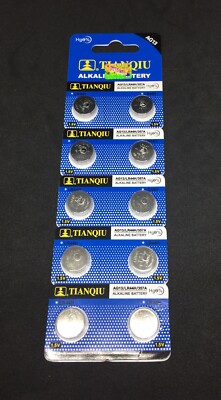 10-PK AG13 LR44GD LR44H MS76H V13GA GP76A ALKALINE CELL BATTERY LED WATCH REMOTE