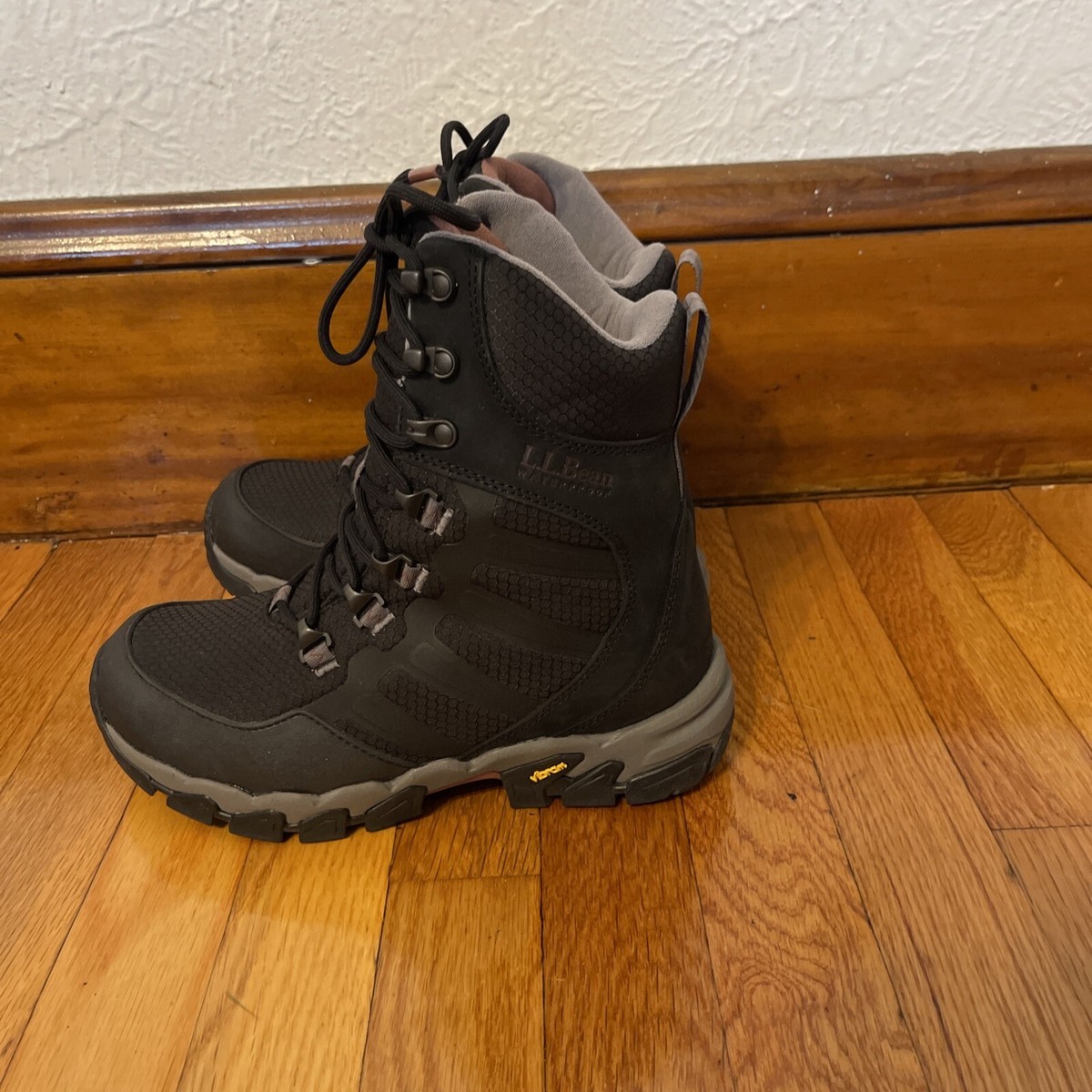 LL BEAN Snow Challenger Hiking Boots, Men\'s Size 9.5, Dark Gray, Brand New In Bx L.L. Bean Storm Arctic Grip Chaser 4 Lace-Up Boots - Men main image 4