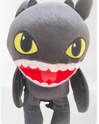 How To Train Your Dragon 2 Toothless Night Fury Black Large Plush 24" 2014 - Bild 2 von 10