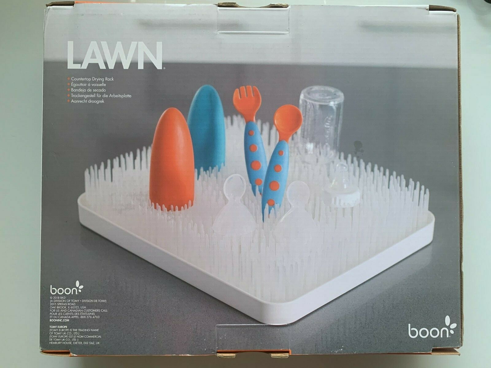 boon lawn countertop drying rack white