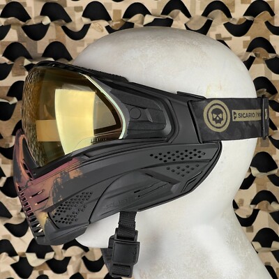 Push Unite Paintball Mask - Infamous Purple/Gold Fade Skull