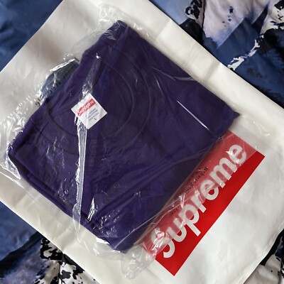 Supreme Arabic Logo Tee Purple T-Shirt Shirt Size L Brand New SS23