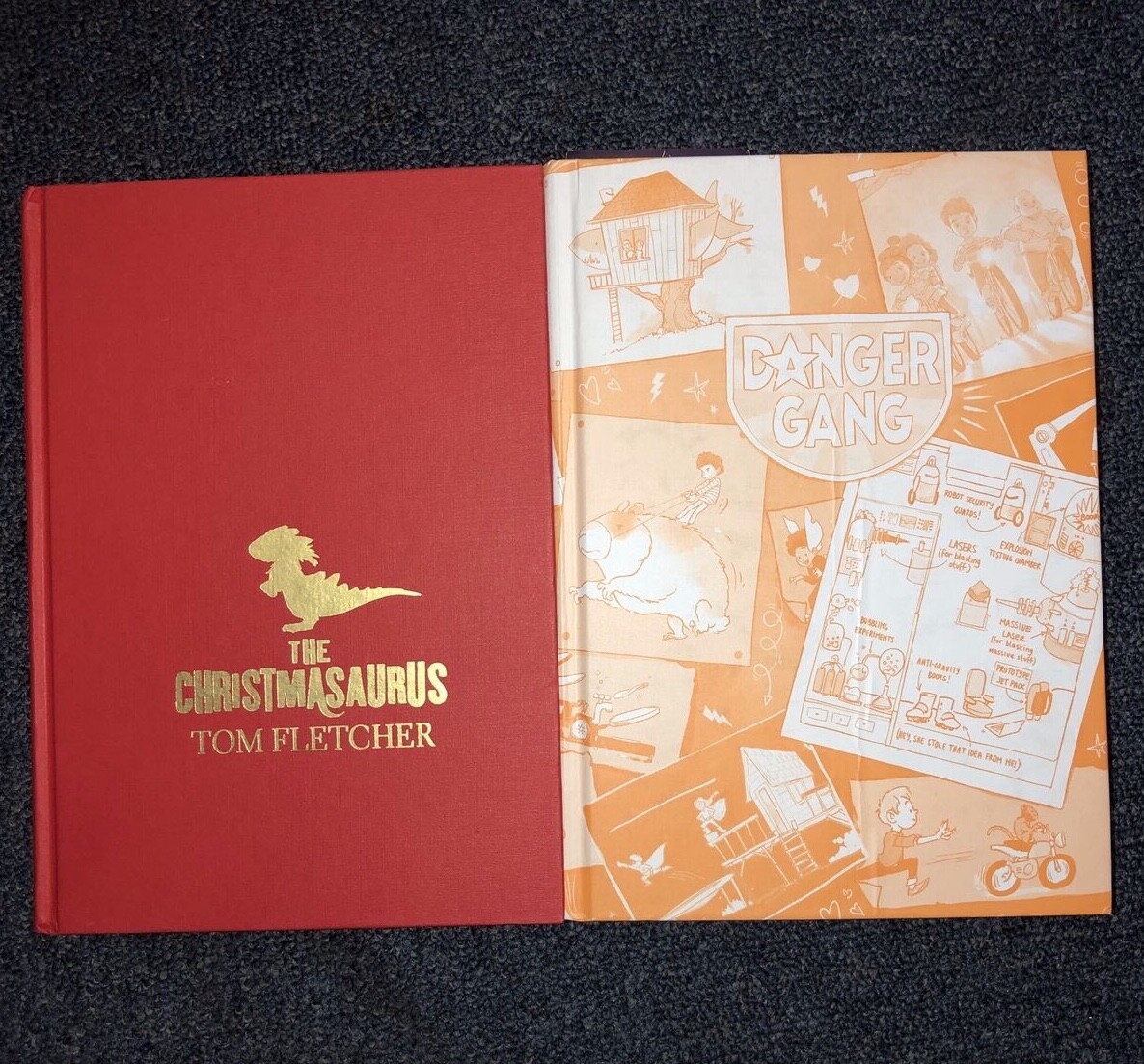 Tom Fletcher 2 Book Collection Dancer Gang & The Christmasaurus
