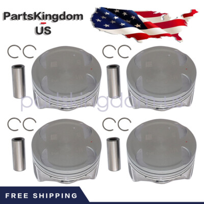 FITS Kia Forte 1.8L L4 DOHC 16v 2012-16 Standard size Complete Piston Set US