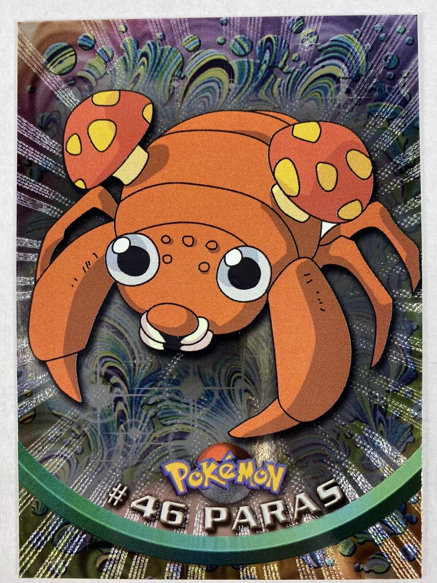1999 Topps Pokemon #46 Paras TV Animation Edition Series 1 RARE