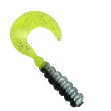 Hot Grub 2" Southern Pro HG38 Tennessee Shad/Chartreuse Sparkle 100ct