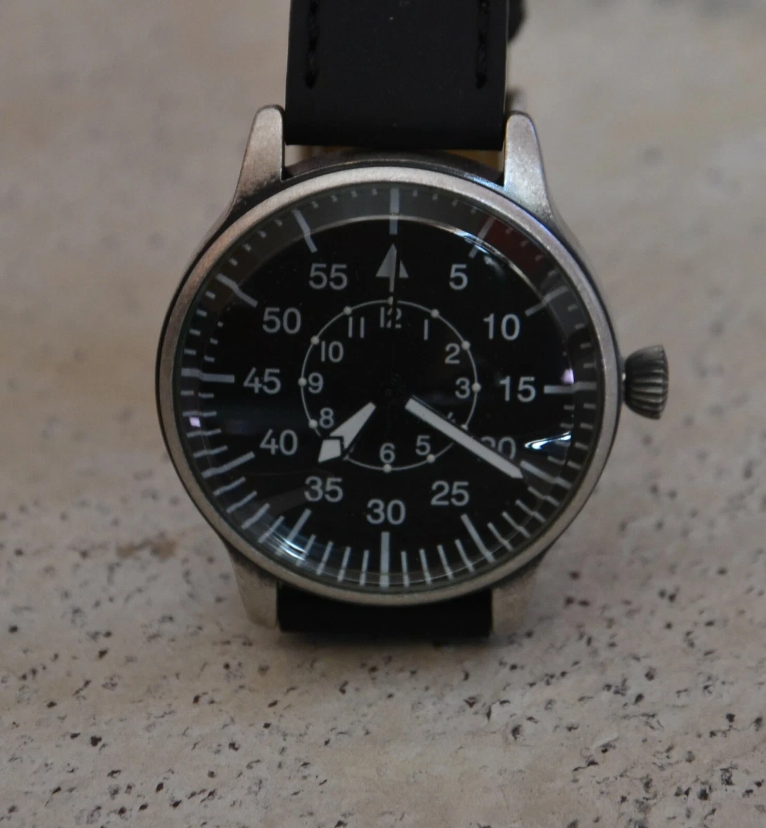 Luftwaffe ME 109 Pilot Vintage Watch German WW2 Retro Quartz