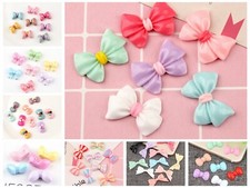 25 Mixed Color Flatback Resin Bowknot Bows Knots Cabochons Various Embellishment
