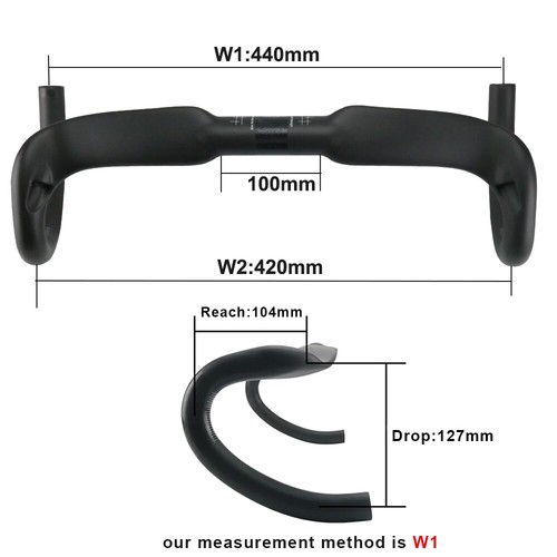 Aero Racing Road Bicycle Carbon Fiber Handlebar Internal Cable Routing Drop Bar - 第 32/32 張圖片