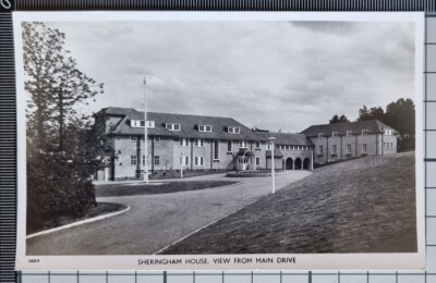 POSTCARD 1958 SHERINGHAM HOUSE VIEW FROM MAIN DRIVE