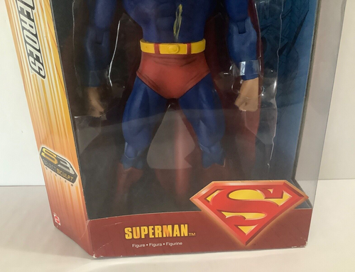 New Rare DC Super Heroes S3 SELECT SCULPT SERIES 13” Tall SUPERMAN 2006 Mattel - Picture 4 of 11