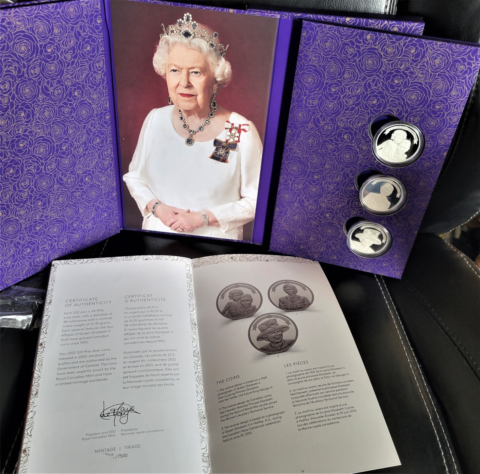 2022 PAYING HOMAGE TO AN EXTRAORDINARY LIFE- 3 COIN SET- *SILVER