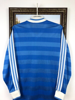 Vintage 80's Adidas West Germany Football Shirt Soccer Long Sleeve