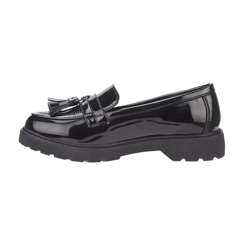 Girls Shoes Shoes Kids Slip On Comfort Formal Black Loafer UK Size 13 1 2 3 4 5 - Picture 16 of 16