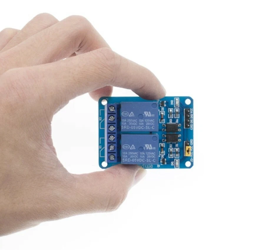 2 Kanal Relais Modul Arduino Raspberry Pi Relaiskarte 5V 230 Volt 230V Board - Bild 3 von 4