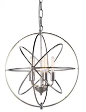 Elegant Lighting 1453D20PNVienna 5 Light Polished Nickel SPendant